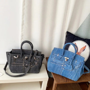 Something Like Ah Birkin X Denim Bag